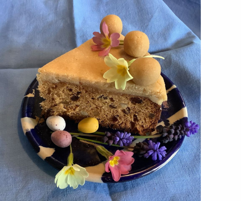 Simnel Cake with Vegan Marzipan FoodLoose